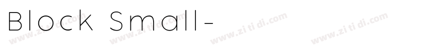 Block Small字体转换